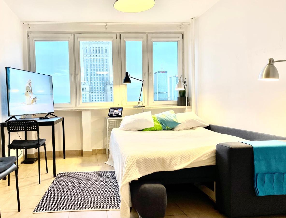 Super Apartament Palace 2X Metro Fast Wifi 500 Mbs Netflix Appletv Smarttv Panorama Miasta Varsavia Esterno foto