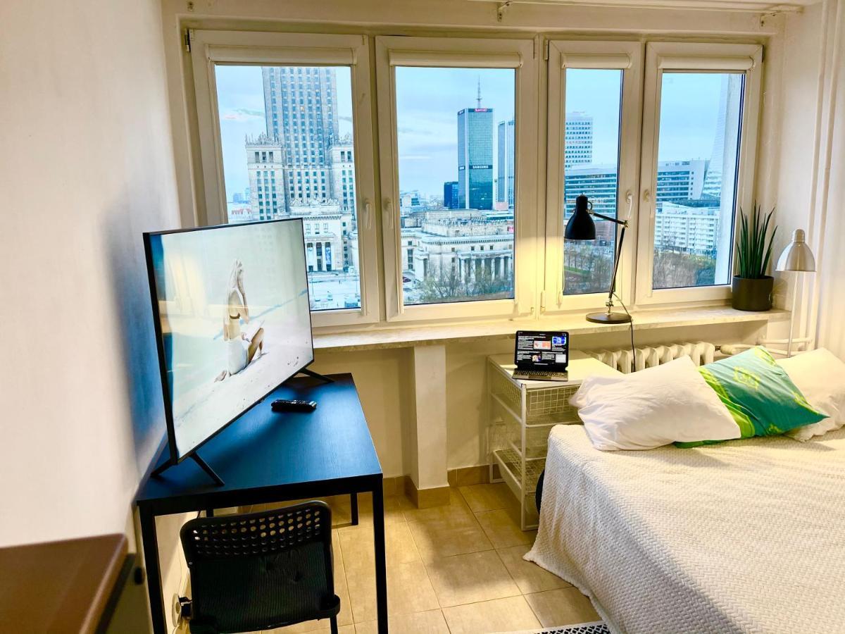 Super Apartament Palace 2X Metro Fast Wifi 500 Mbs Netflix Appletv Smarttv Panorama Miasta Varsavia Esterno foto